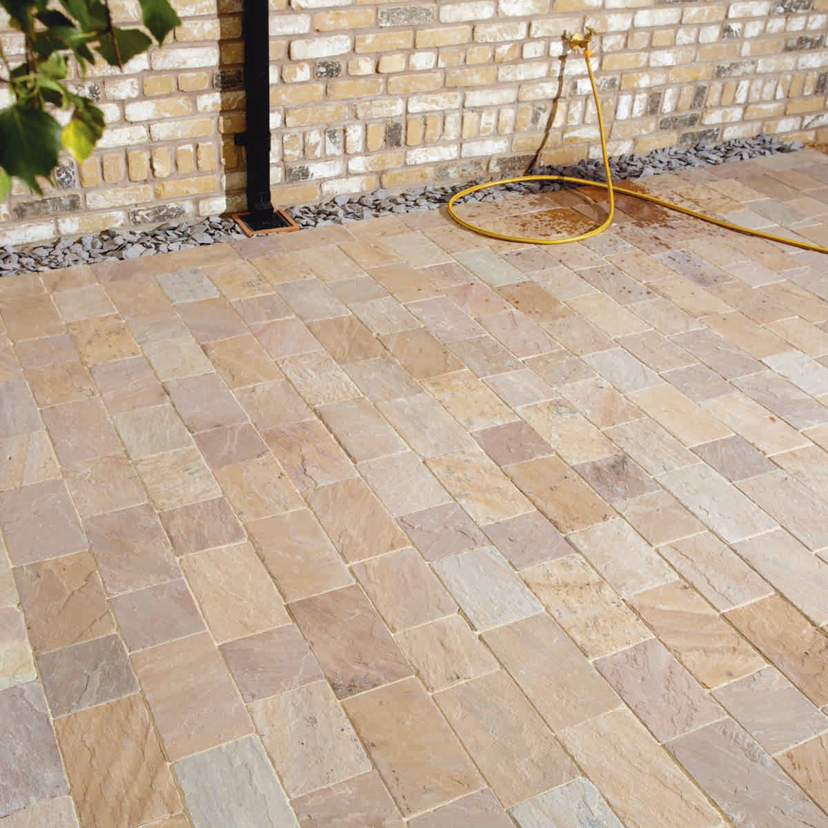 Natural Paving _ Riven Sandstone 'Fossestone' Orchard - BLOCK PAVING