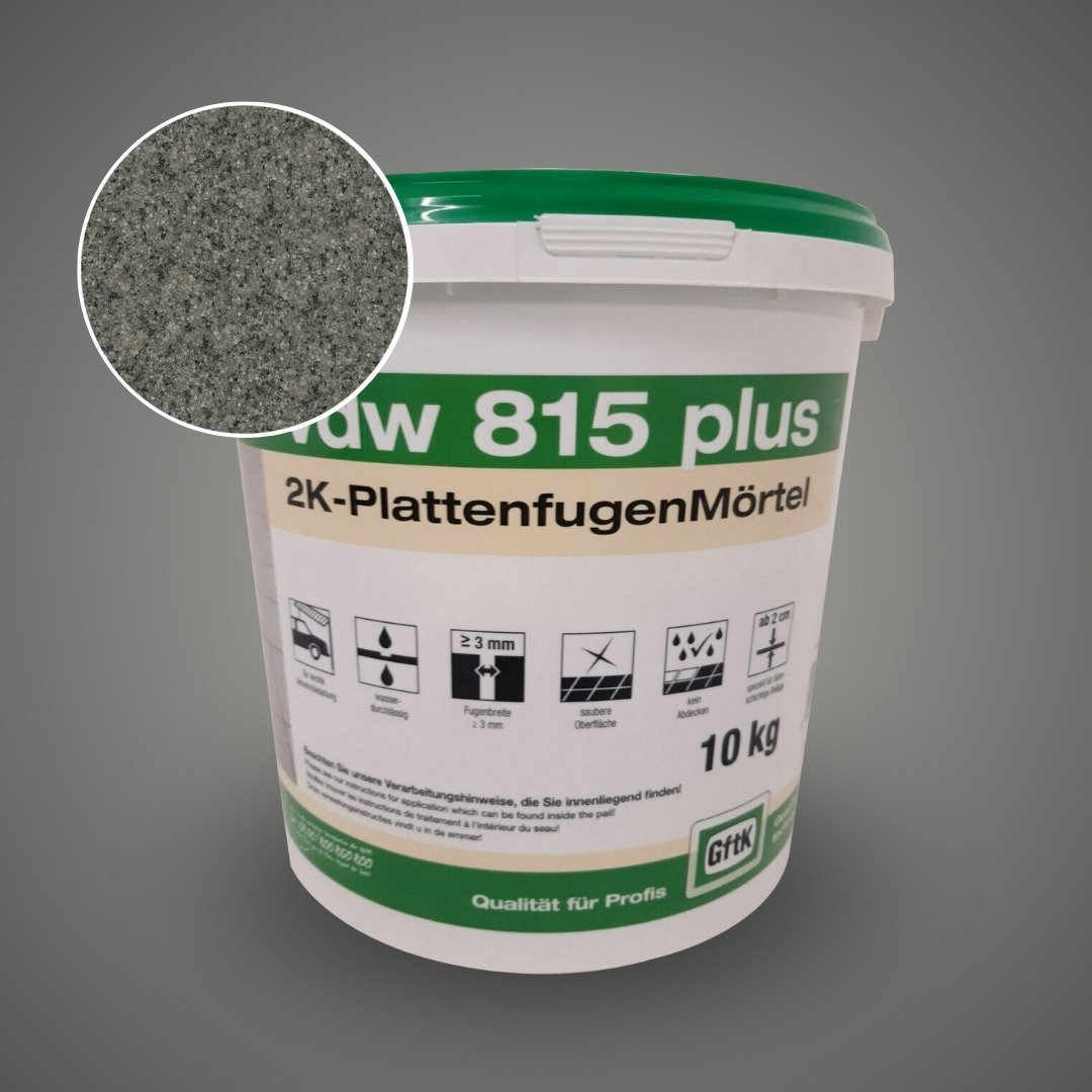 GftK _ Epoxy Paving Joint Mortar vdw 815+ 10kg - ideal for large slabs, patio & driveway - Stone Grey