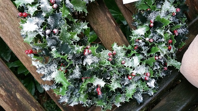 Create a Christmas Wreath with your own Garden